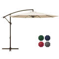 10 Fuß Offset Hanging Cantilever Patio Regenschirm Einfache Neigung Einstellung für Garten